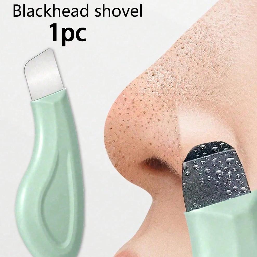 Facial Blackhead Removal Scraper, Gentle Pore Cleanser for Morning & Night Skincare, Foundation Prep, Facial Care, Travel, Home Spa, Gift Set