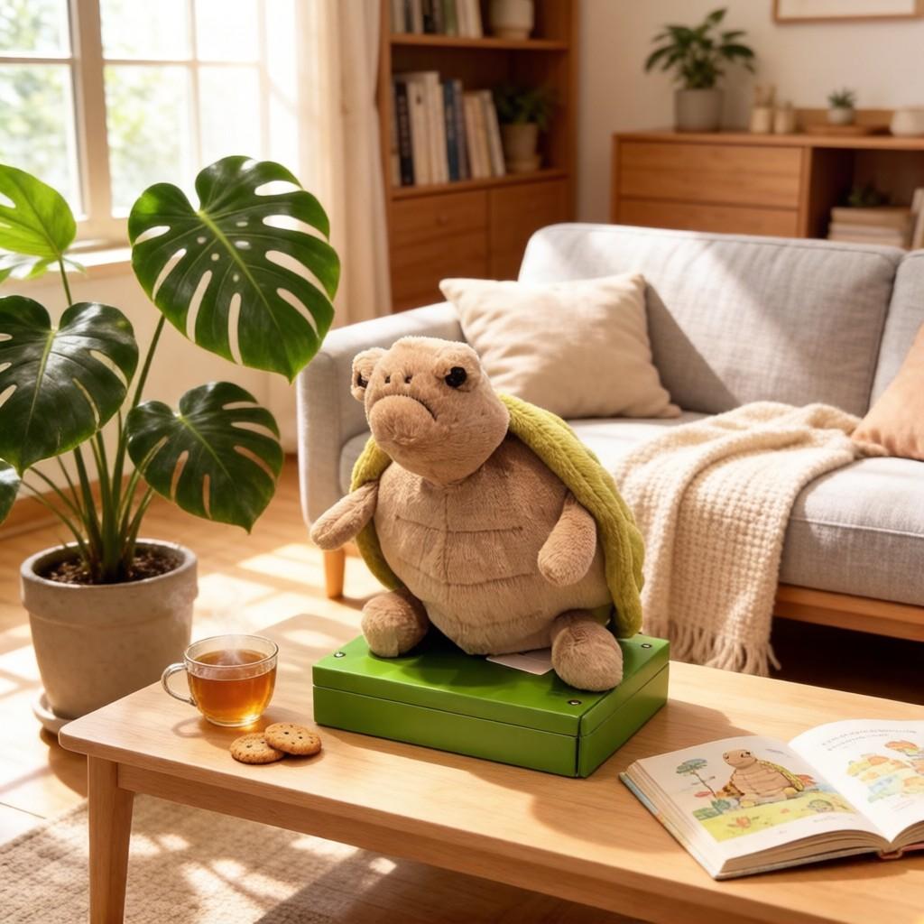 Premium Turtle Baby Doll Plush Toy, Soft and Cuddly Stuffed Animal, Perfect Gift for Kids, Christmas, Easter, Thanksgiving, Birthday