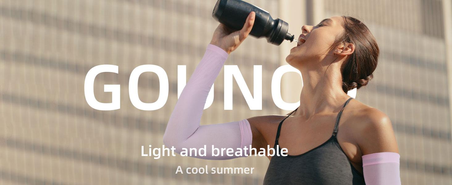 GOUNOD Sun Protection UV Arm Sleeves for Men Women Youth UPF 50+ Compression Cooling Football Sleeves FallFreshness Breast Cancer Awareness Month #Summervibes summerwins,summerwins,father'sdaygifts,campingessentials,campinggear GOUNOD Sun Protection UV Arm Sleeves for Men Women Youth UPF 50+ Compression Cooling Football Sleeves FallFreshness Breast Cancer Awareness Month #Summervibes summerwins,summerwins,father'sdaygifts,campingessentials,campinggear