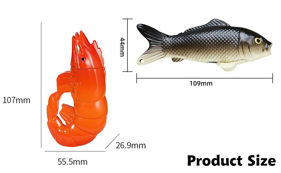 Cool No Gas Lighters, Windproof Lighters With Prawns-Shaped Design, Novelty Jet Flame Adjustable Flame Refillable Butane for Kitchen Outdoor Indoor (Without Butane Gas)