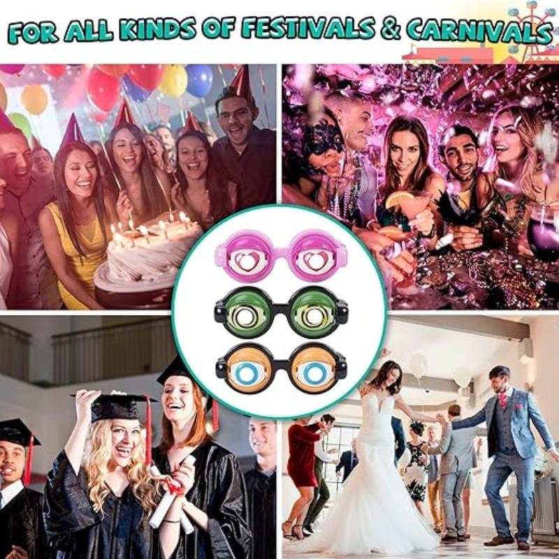 Fun and quirky sunglasses, adult funny glasses, exaggerated big eye design, party and gathering prank props, children's festival party toy accessories