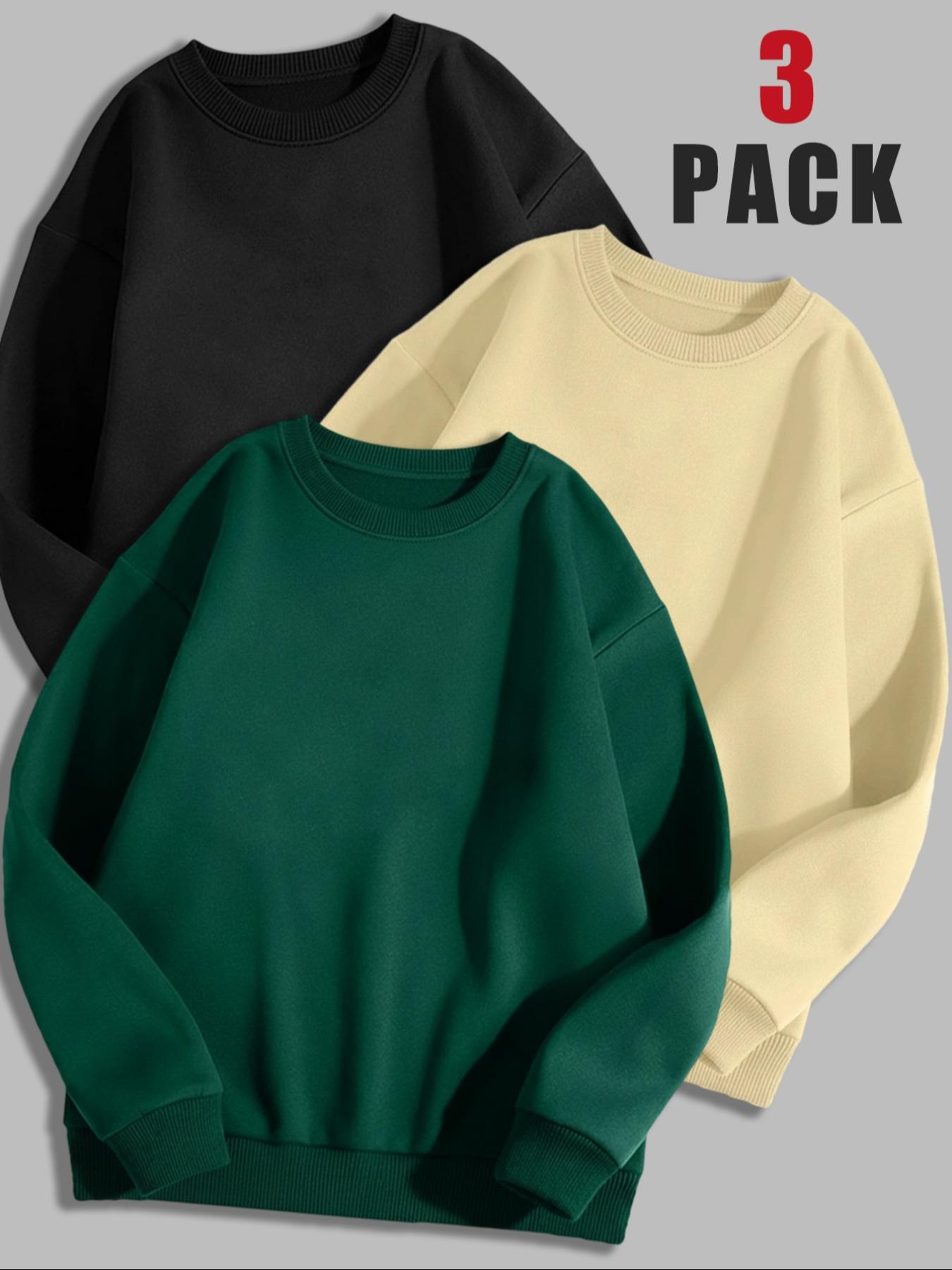 Women's Long Sleeve Pullover Sweater Set, Sweatshirts, Casual Fitted Round Neck Top, Fall & Winter Warm Clothing, Letter Pattern Design