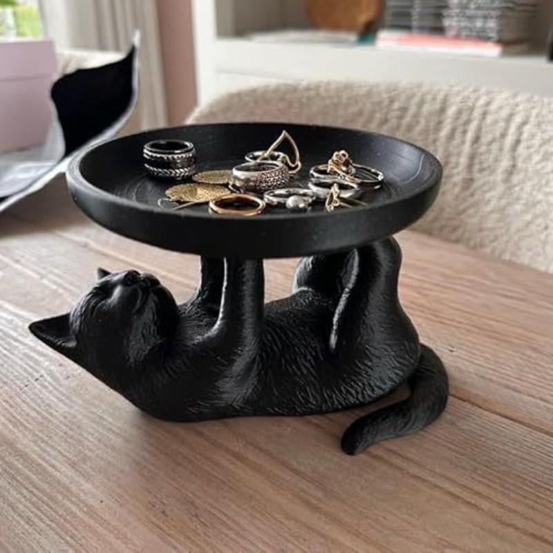 3D Printed Fun Cat Jewelry Tray, Perfect for Rings and Watches, Unique Storage Solution, Ideal for Organizing Your Accessories