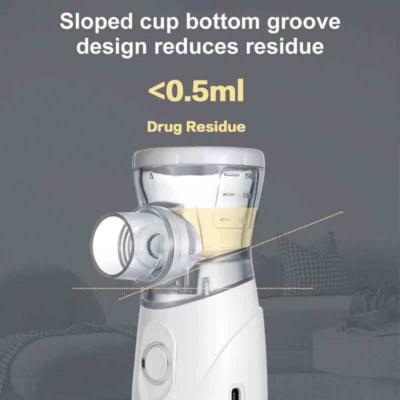 Portable Nebulizer for Adults and Kids,Handheld Mesh Nebulizer, Rechargeable Ultrasonic Nebulizer for Travel Home Use