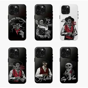 Doc Holliday Phone Case Val Kilmer Tombstone Tribute for Movie Buffs & Western Fans Phone Cover Suitable for iPhone 17-11 Pro Max/Plus and  Samsung Galaxy S23-25