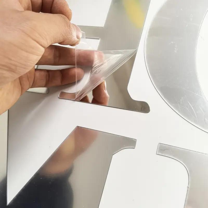 Self-Adhesive Acrylic Mirror Stickers Set of 4, Perfect for Home Decor, Ideal for Living Room and Bedroom, Easy to Apply and Remove