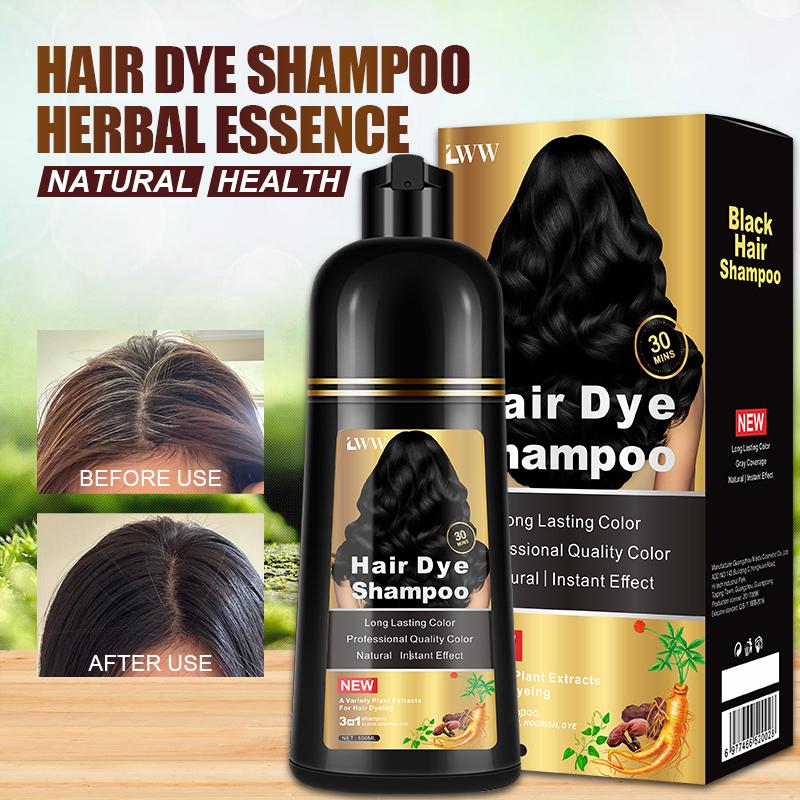 Hair Dye Shampoo - 3-in-1 Instant Hair Color with 100% Grey Coverage, Herbal Ingredients, Gentle Nourishing Formula, Long-lasting Shine, Easy to Use for All Hair Types Hair Dye Shampoo - 3-in-1 Instant Hair Color with 100% Grey Coverage, Herbal Ingredients, Gentle Nourishing Formula, Long-lasting Shine, Easy to Use for All Hair Types