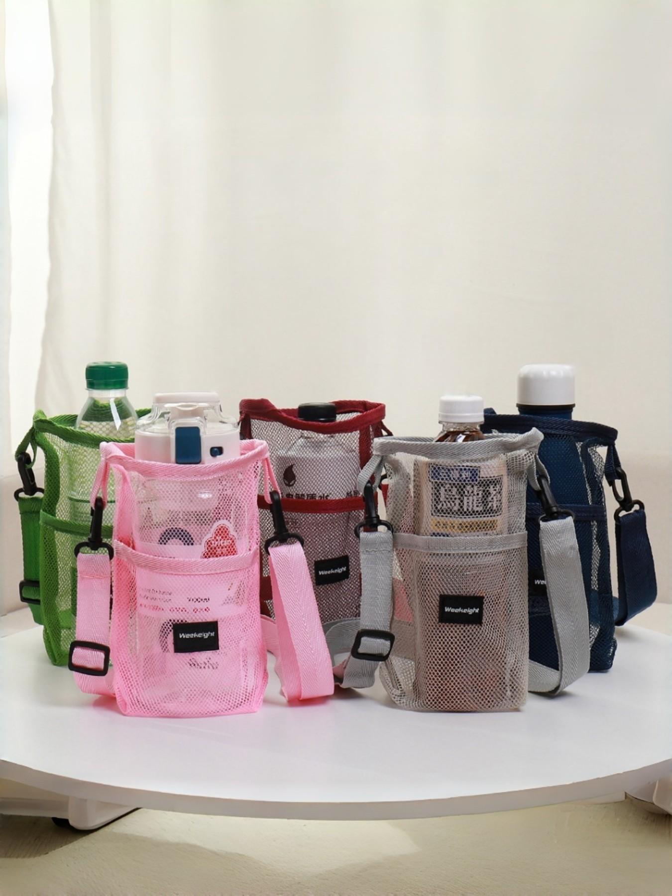 Portable Water Bottle Strap, Tea Cup Protector, Insulated Mug Case, Phone Crossbody Bag, Multi-Functional Storage Pouch