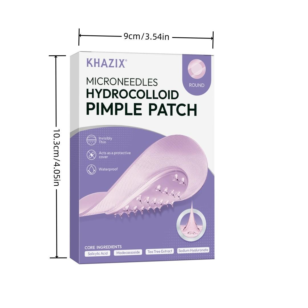 KHAZX 12/24pcs Microneedle Gentle Care Patches, Acne Treatment Patches, Single Item, Non-Flammable, Made in China
