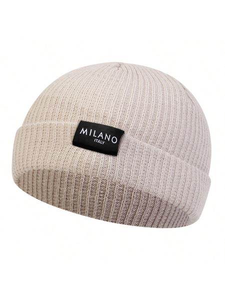 Unisex Milano Beanie Knit Hat, Adjustable Sun Protection Outdoor Cap, Casual Fitted Woven Fabric, Suitable for Travel Beach Vacation, Outdoor Hats
