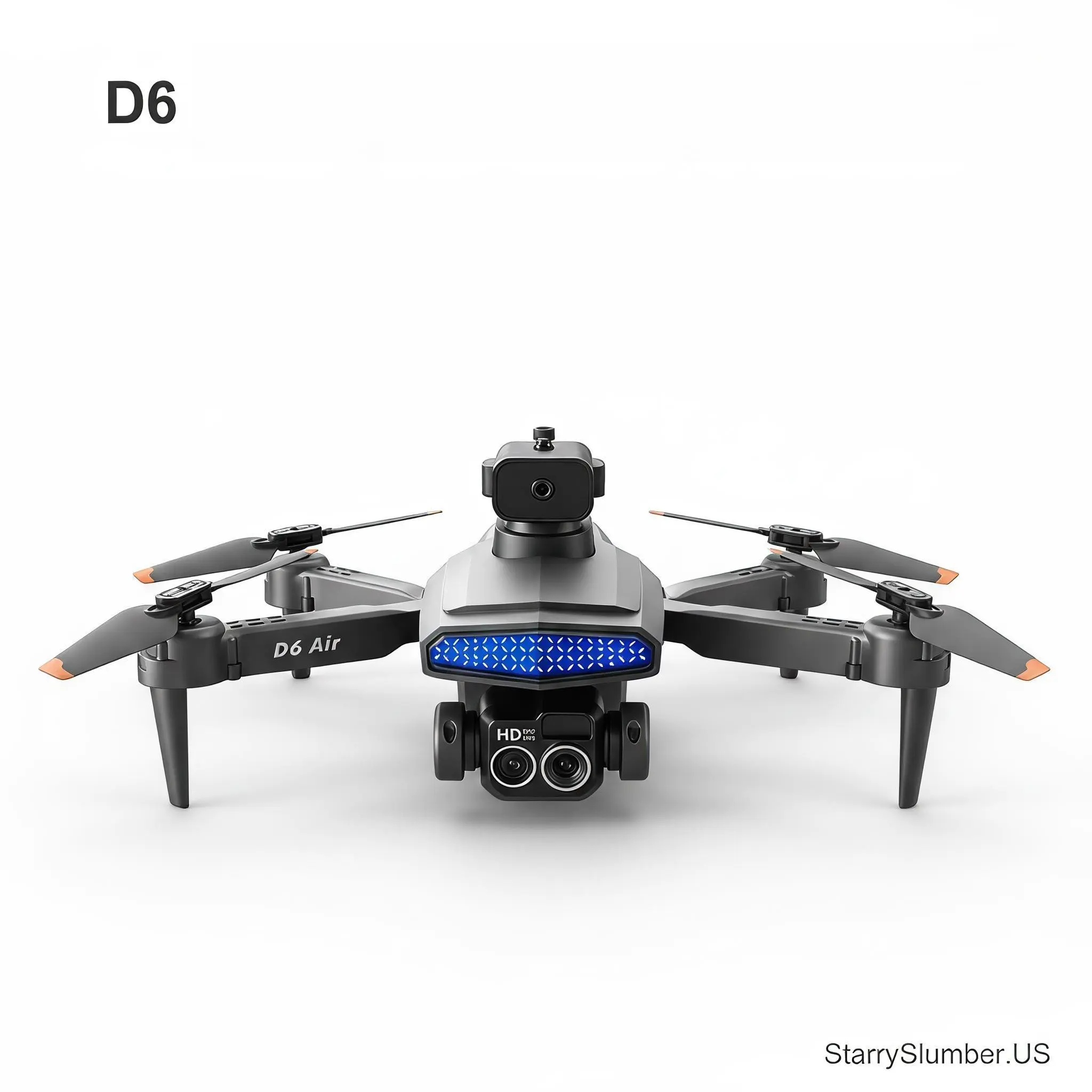 Starry Slumber-US D6 RC Quadcopter Toy, Remote Control Flying Toy for Daily Outdoor Leisure