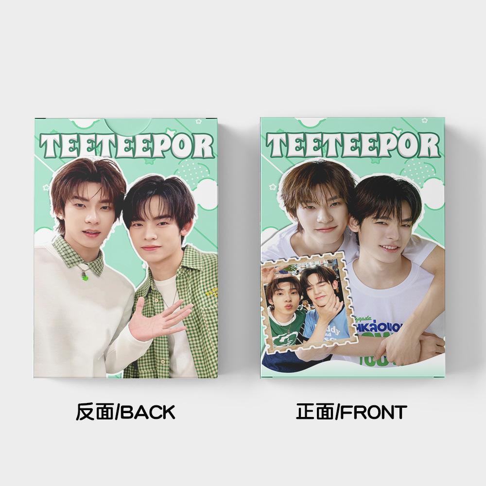 30Pcs/Set Thai BL Couple TEETEEPOR Double Sided Lomo Cards TeeTee × Por HD Print Photo Cards for Fans Collection & Gift