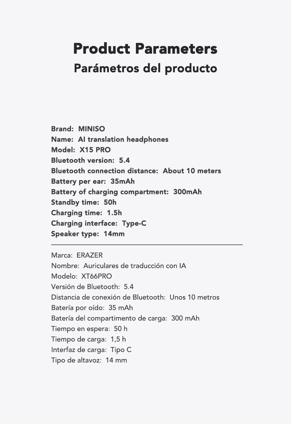 MINISO X15Pro Wireless Headphones Bluetooth 5.4 Sport Earphone Support 135 Languages HIFI Sound Quality