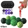 Ball Fidget Toy, 4/8 Counts Silicone Ball, Elastic Silicone Ball, Rolling Ball, Sensory Ball, Stress Relief Toy for Adults & Teens, Silicone Ball Set, Soft Ball, Fidget Balls