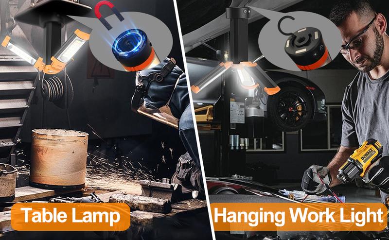 Valentine's Day gift CuLiDing Rechargeable 10000mAh Camping Light with Detachable Tripod, 73" Tall Portable Cordless, 3000/4000/6000K Dimmable Work Light & Emergency Light Outdoor Hiking Gear