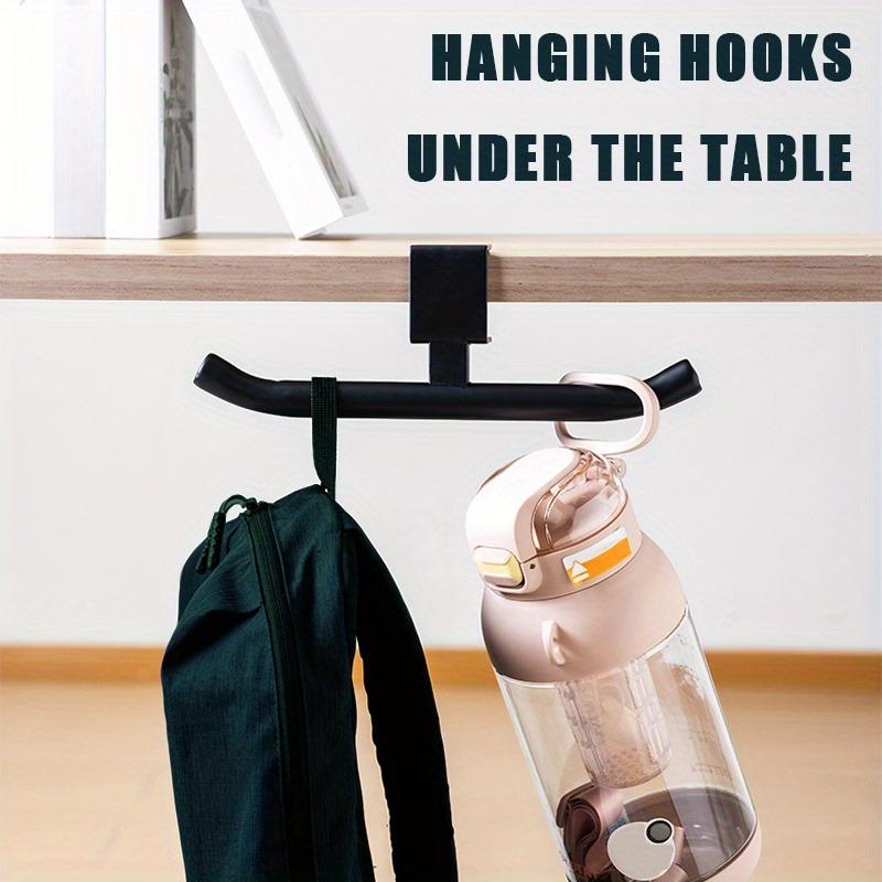 No-Drill Desk Bag Hook, Adjustable Desktop Rack, Space-Saving, Scratch-Resistant, Portable Backpack Organizer, Ideal for Desks and Counters