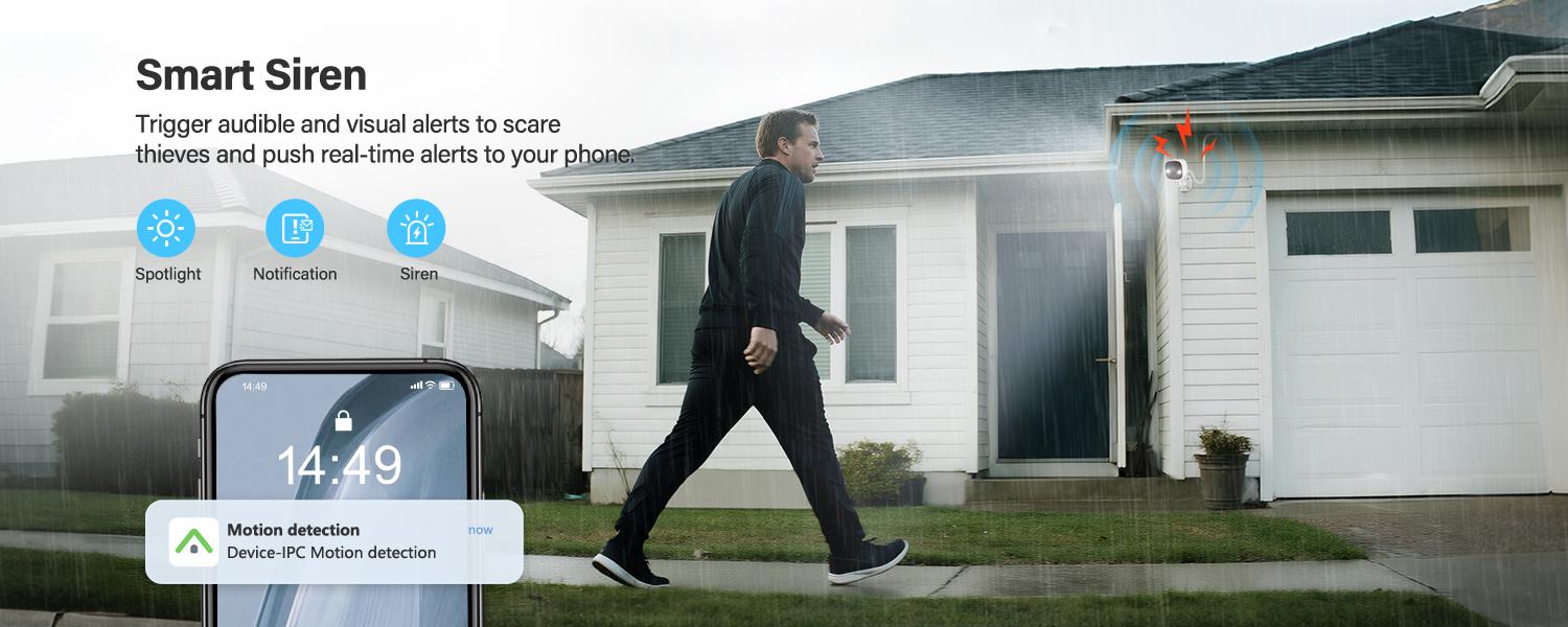 Indoor WiFi Monitoring Camera - Wireless WiFi Camera, 2.4G/5G Dual-Band, Full HD, AI Motion Detection, Sound Alert, 2-Way Audio, Night Vision, Cloud/Micro SD Storage, Wall Mount, Alexa/Google Home Compatible for Home Surveillance, Baby Monitor