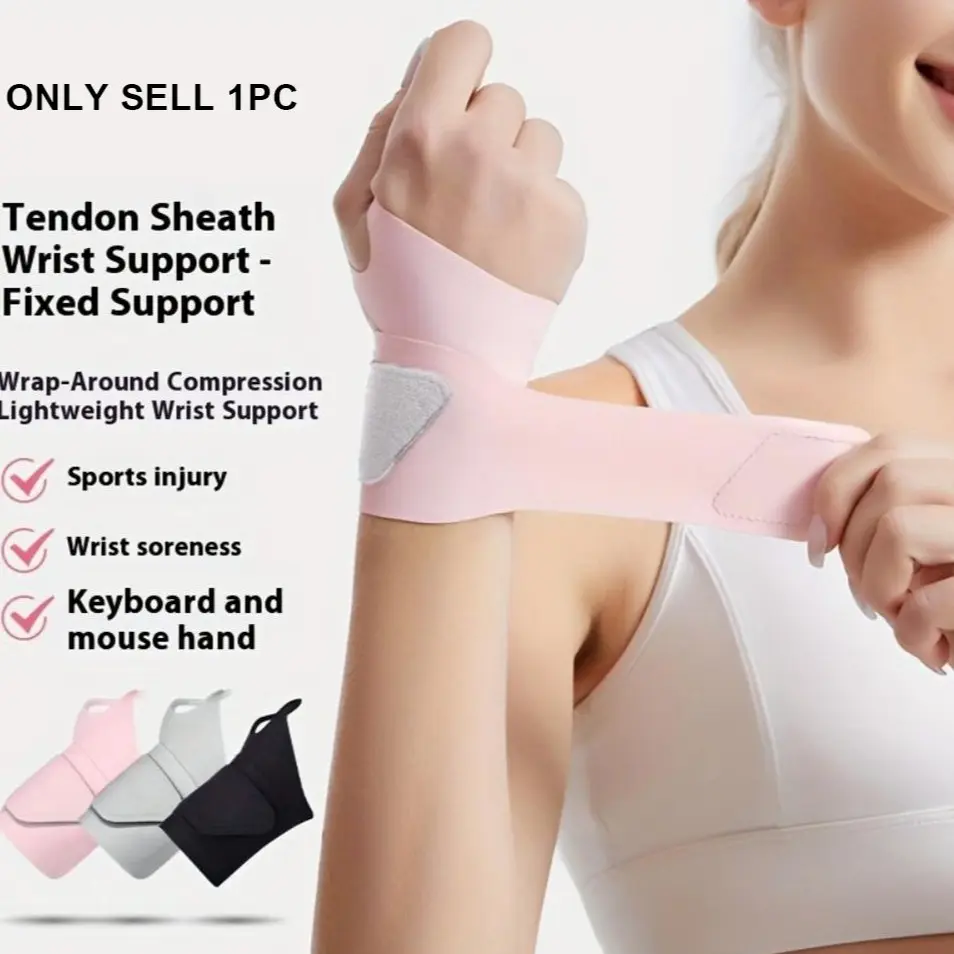 Adjustable Compression Wrist Wrap - Stabilizes Wrist for Gym, Tennis, Sports & Computer Use, Wrist Support Brace, Ergonomic Wrist Brace