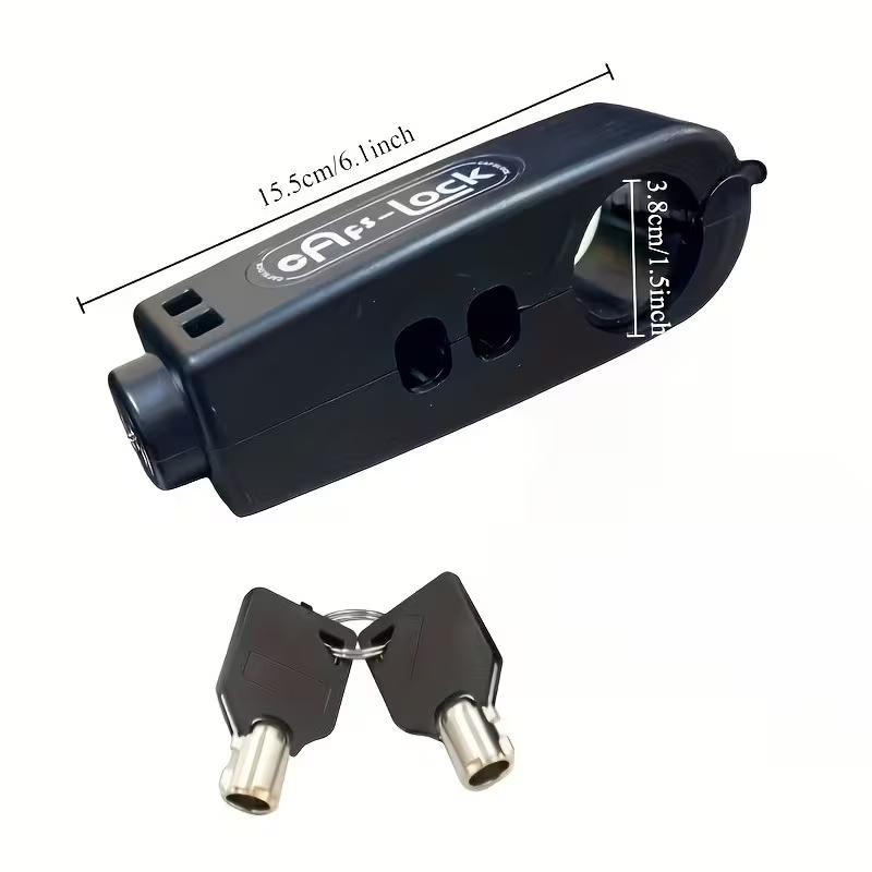 2-Key Anti-Theft Handle Lock Set, Motorcycle Password Lock, Abs Fuel Lock, Keyless System, Fits Motorcycles, Atv, Scooters, Easy Install
