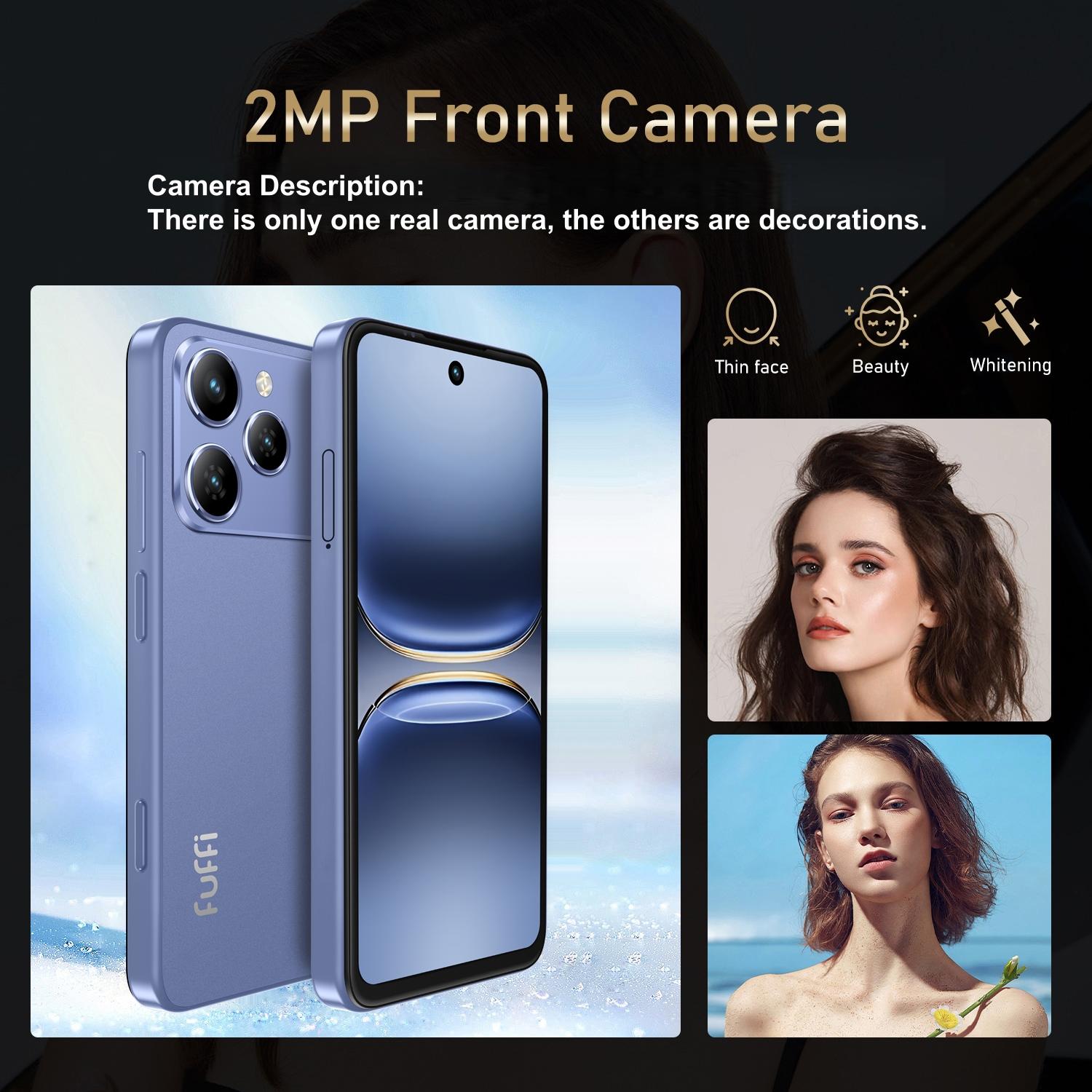 Fuffi M17 Pro Mini Smartphone - 5.36-Inch HD Screen, 4GB RAM 32GB ROM, Quad-Core Processor, Fingerprint Sensor, 4G Dual SIM, 2500 mAh Battery - Integrated Metal Frame with Phone Lanyard & Protective Case