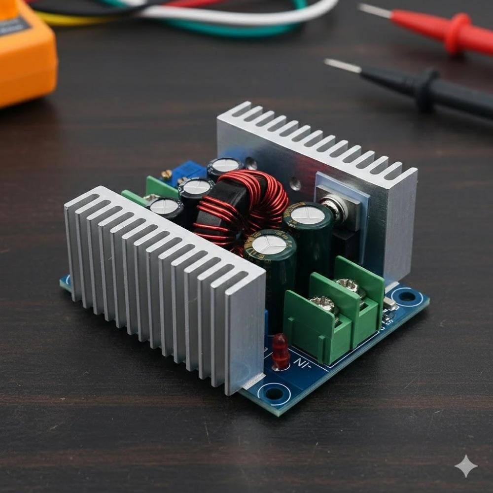 300w 20a adjustable Dc power supply module with constant Current, Smart Temp Control, Overload Protection, Short circuit prevention, programmable Regulator for Led drivers, charging, industrial use, durable metal case