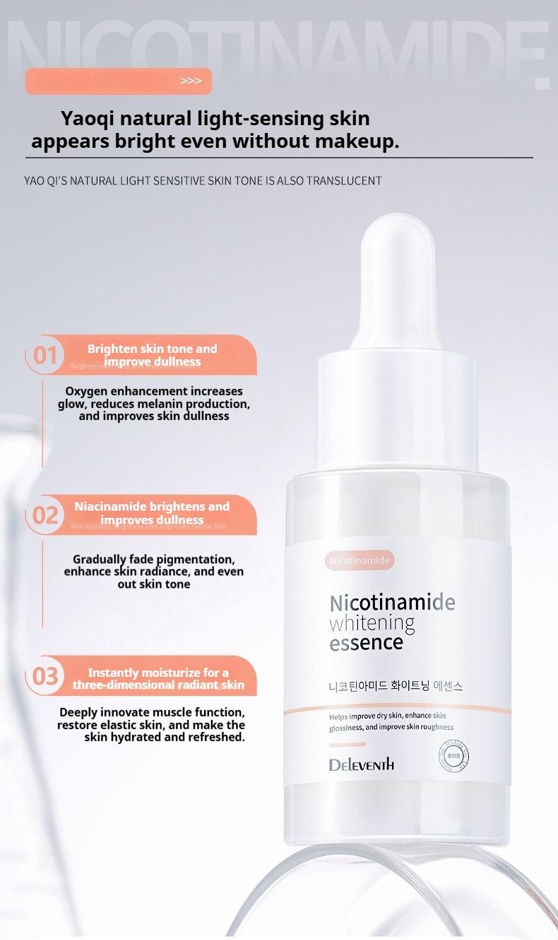 DEleventh Niacinamide Brightening Serum 37ml: Moisturizes, brightens, and smooths skin, diminishing dark spots and dullness.