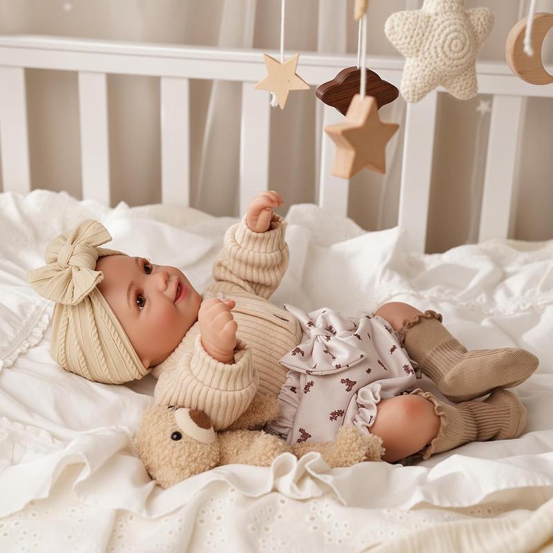 Babeside 20 Inch Reborn Doll Set with Cloth Body and Vinyl Limbs, Unisex Gift Box Included, Perfect for Christmas New Year Birthday Gifts, Soft Dolls
