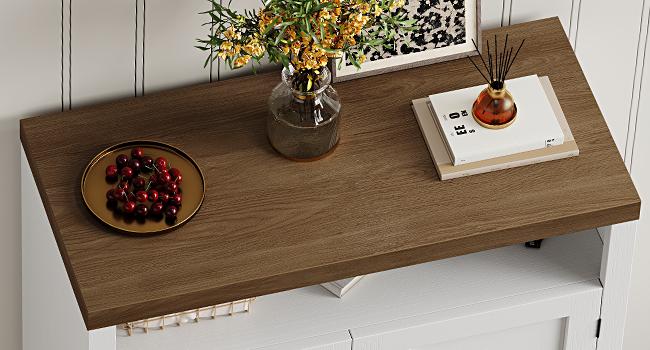 【SPOTLIGHT DAY】ONBRILL 6-Tier Shoe Cabinet with Doors, Farmhouse Shoe Storage Cabinet with Adjustable Shelves, Large Capacity Wooden Shoe Rack Organizer for Entryway, Closet, Hallway, Living Room