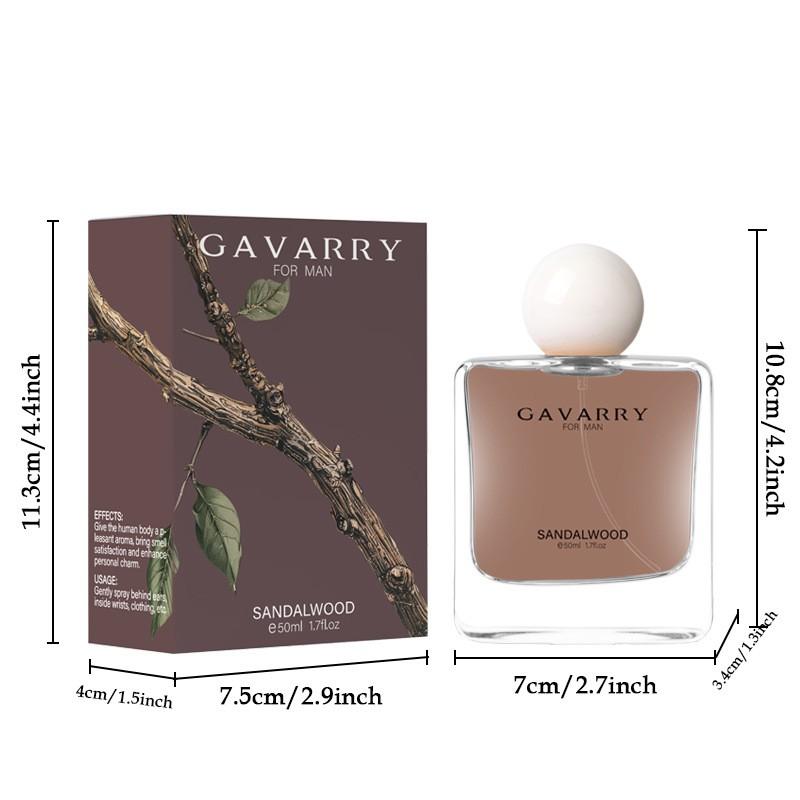 50ml Sandal Wood Fragrance Oil - Eau De Parfu Oil Enduring Scent for Men, Refreshing & Subtle, Unique Oriental Gourmet Blend, Ideal for Work, Dining, Romantic Outings