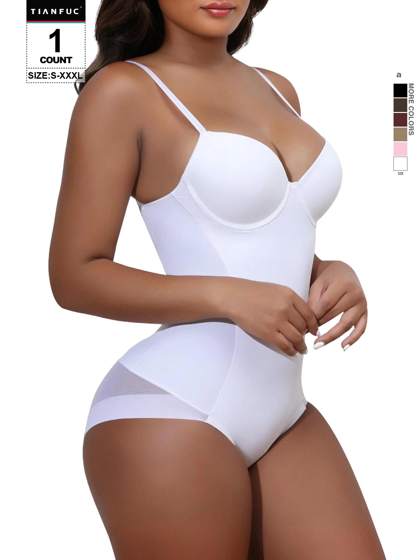 Women's Solid Color Seamless Tummy Tuck Underwear Bodysuit, Casual Comfy Breathable Shaper, Women's Shapewear for Daily Wear