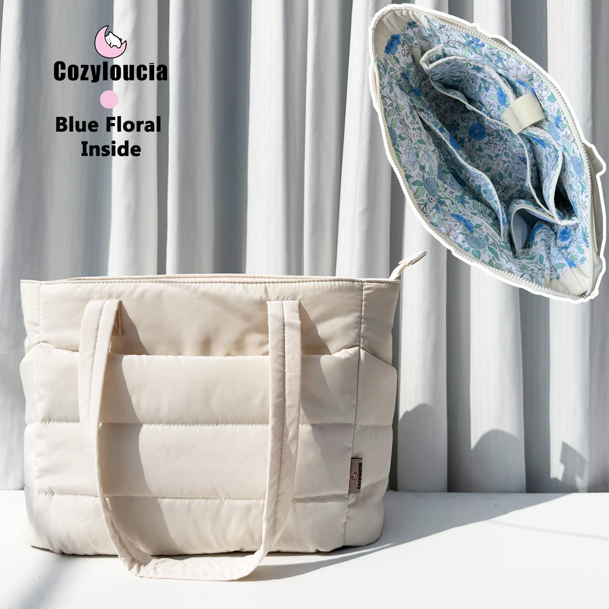 CozyLoucia Cute Puffer Tote Bag for Women Pink Flower Print Interior Laptop Shoulder Handbag, Lightweight Best Tote Bag for Work with Multiple Compartments for Travel , Work and School, Quilted Puffer Bag, Gifts For Women DealsforYouDays CozyLoucia Cute Puffer Tote Bag for Women Pink Flower Print Interior Laptop Shoulder Handbag, Lightweight Best Tote Bag for Work with Multiple Compartments for Travel , Work and School, Quilted Puffer Bag, Gifts For Women DealsforYouDays