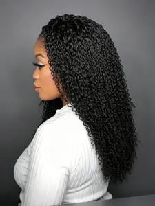 Natural Afro Kinky Bulk Human Hair 50g Per Pc For Dreadlock Fixing Dreadlock Friendly Mini Twist Braiding Passion Twist Crochet Heat Safe No Shedding