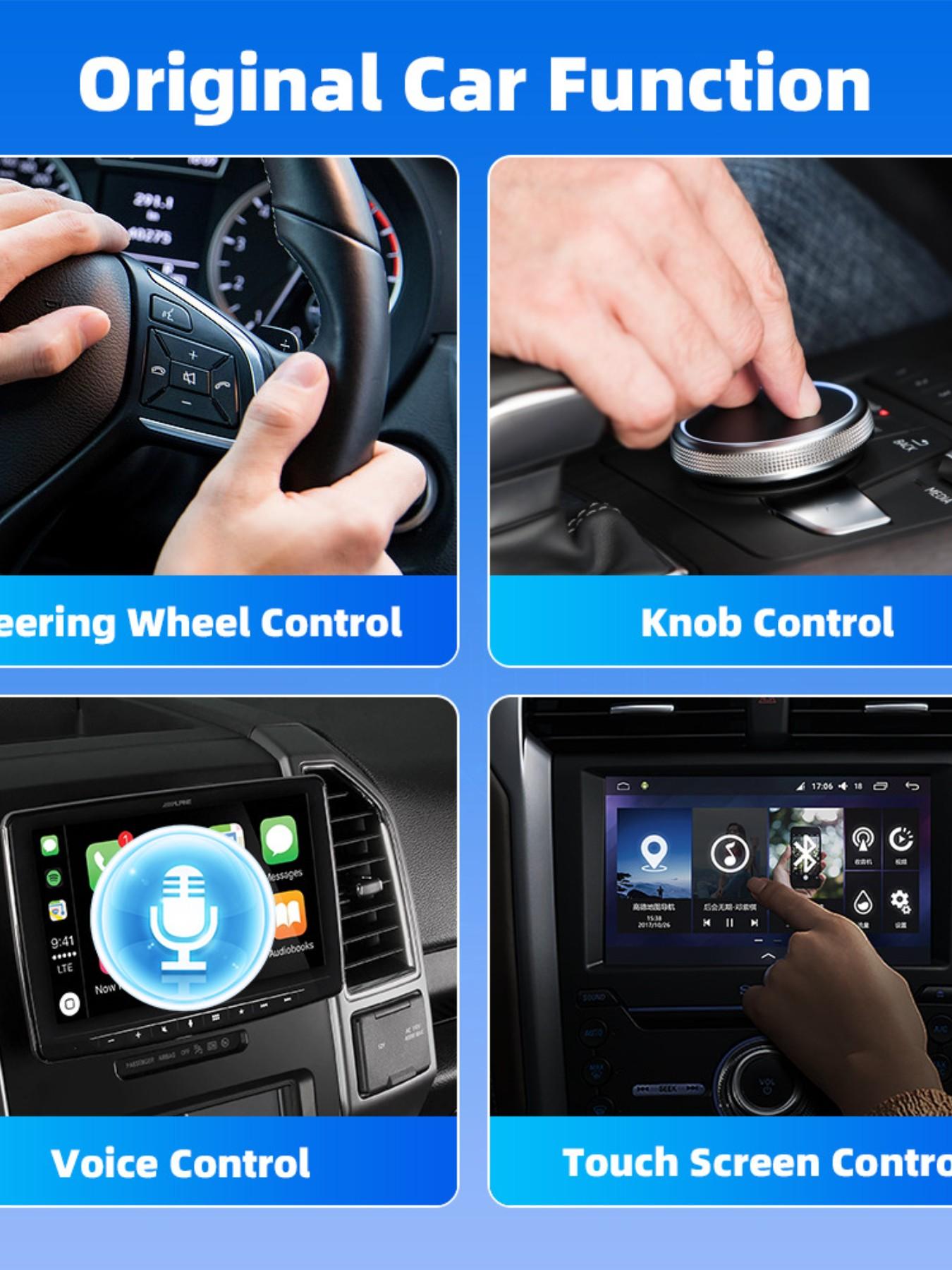 Universal Wireless Carplay and Android Auto Mini Adapter, Plug-And-Play USB Encryption Dog, Compatible with Volkswagen, Toyota, Ford, Mercedes-Benz, Nissan, Honda, Bmw