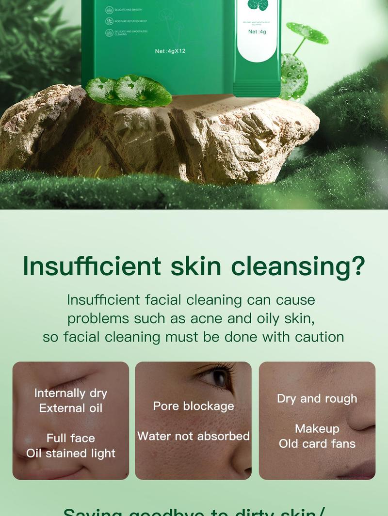 Centella foam facial mask can remove black and control oil, deeply clean facial dirt