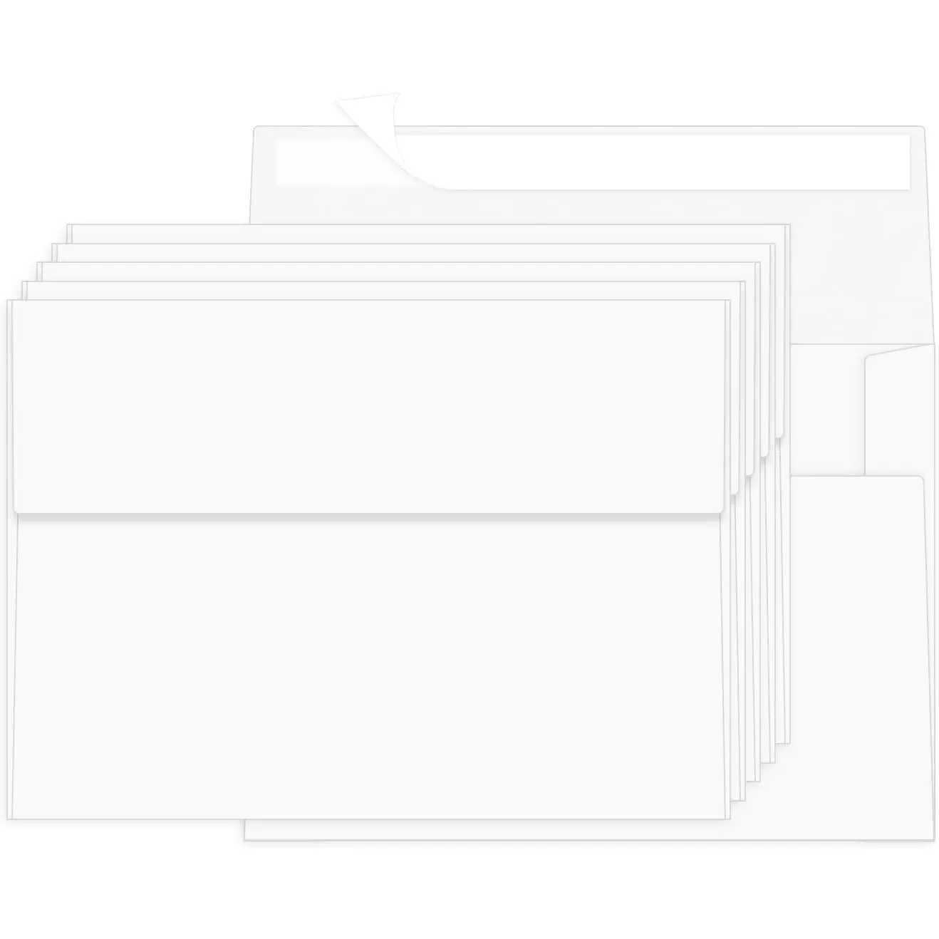 100 Packs White 4x6 Envelopes for Invitation A6 Small Envelope
