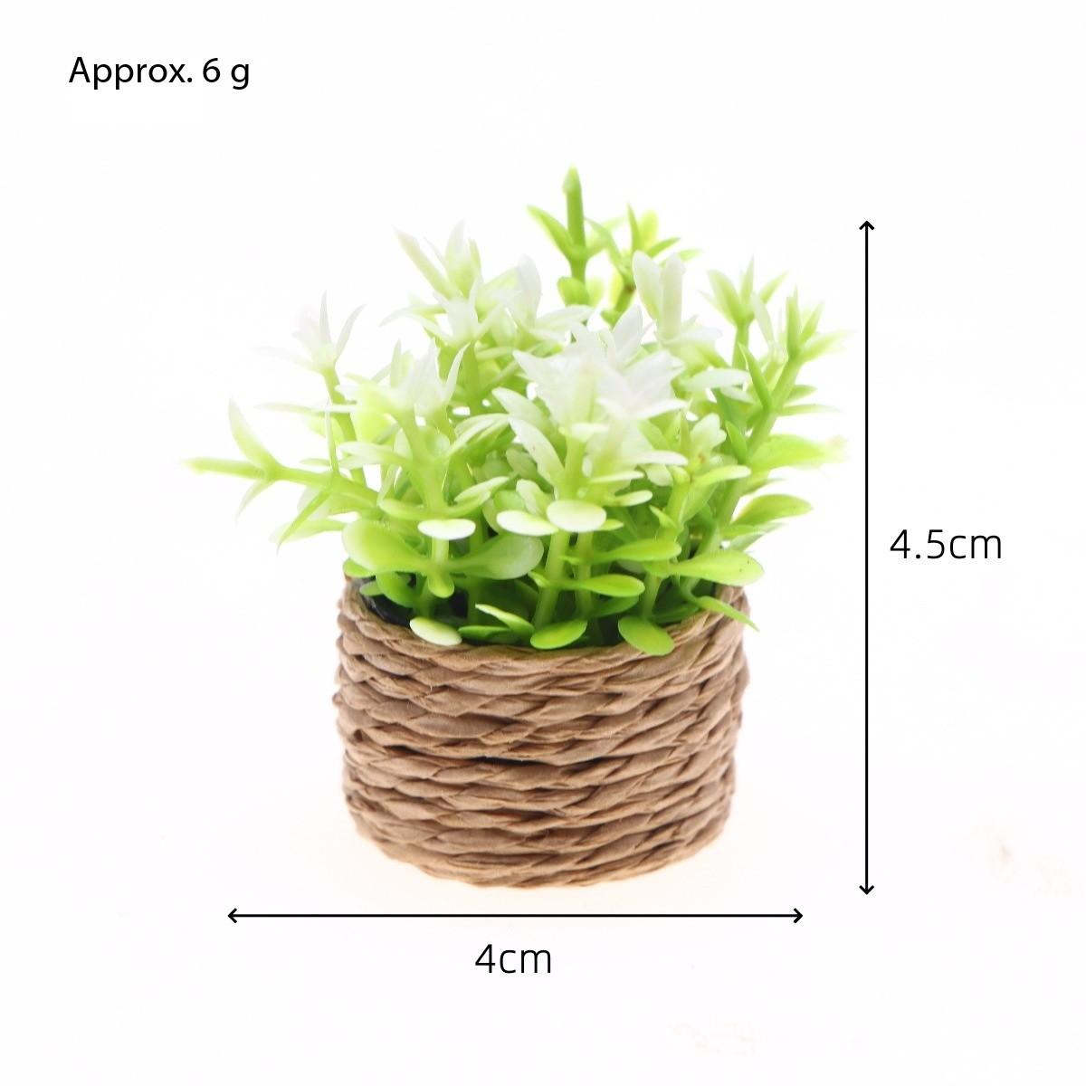 Mini Realistic Plant Pot Decorative Item, Indoor Car Decoration, Miniature Scene Props Model, Photography Accessories