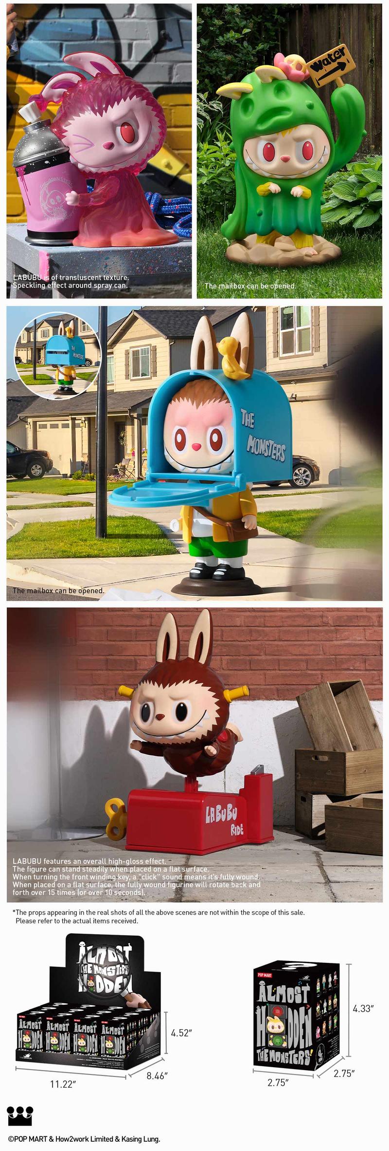 THE MONSTERS Almost Hidden Series Figures  Blind Box, Mystery Box