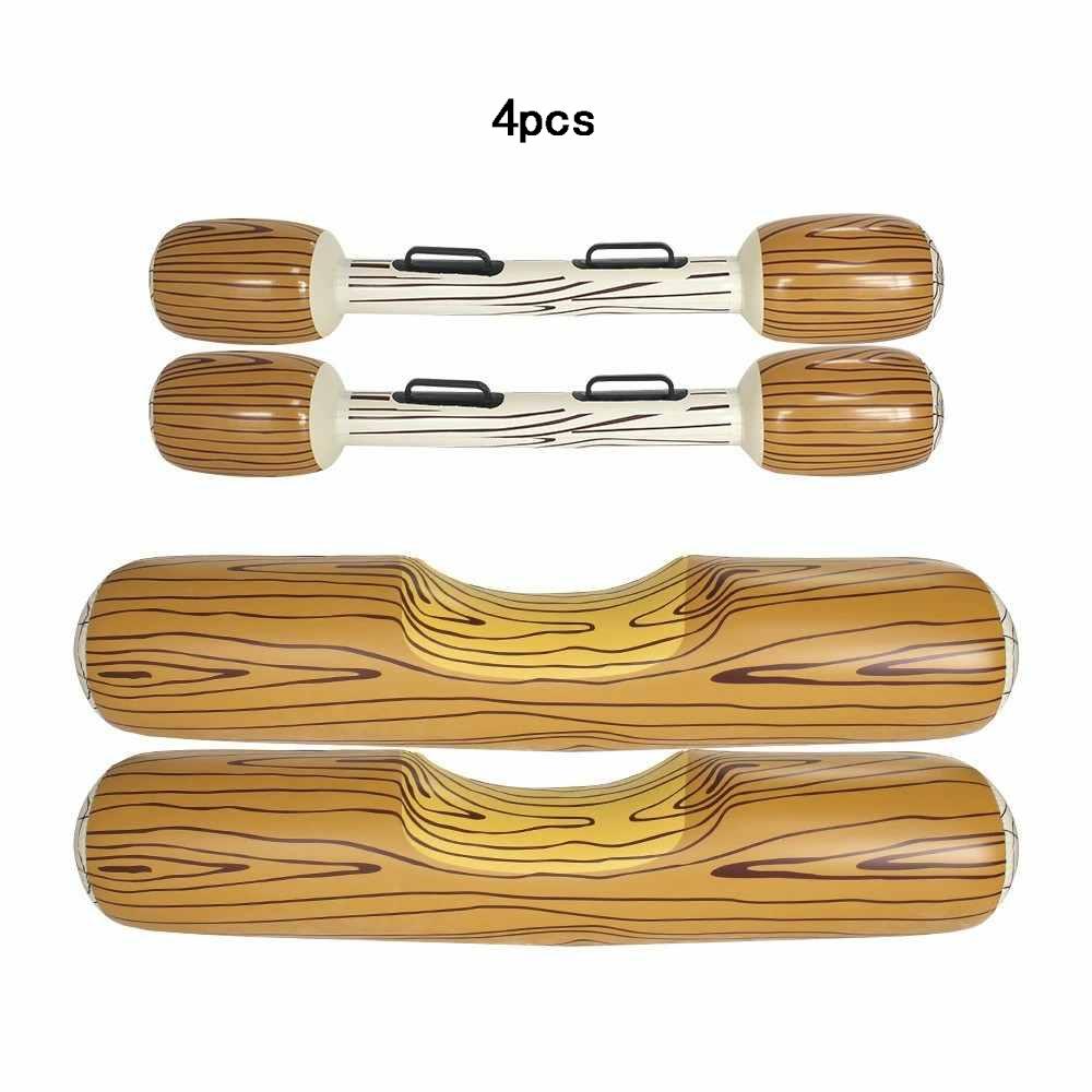 Pool Party Props Set, Floating Water Raft Game, Inflatable Wooden ...