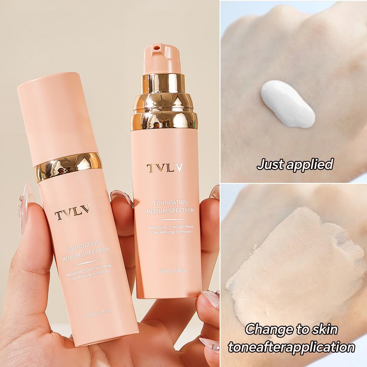 Matte Liquid Foundation, Long-Lasting Oil Control, High Coverage, Non-Shedding, Breathable, Daily Commute Makeup, 1pc