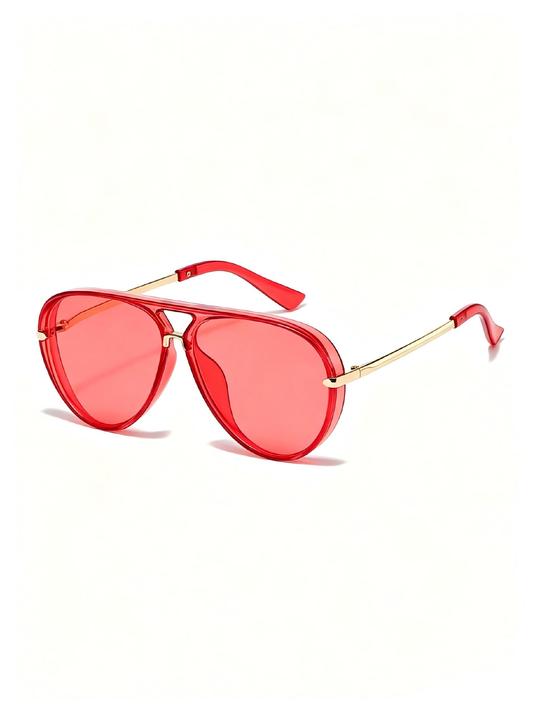 5 Pieces New Fashion Eyewear Set, Unisex European Style Aviator Sunglasses, Trendy Streetwear Shades, Daily and Summer Glasses