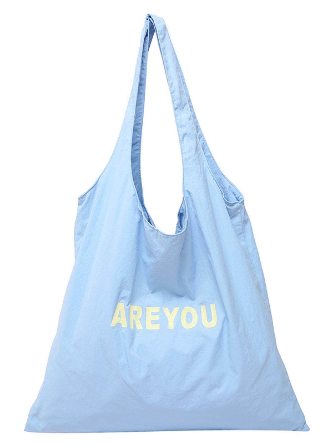 New Trendy Letter Fashion Shoulder Bag, Commuter Versatile Canvas Bag, Casual Large Capacity Women's Bag, Stylish and Practical