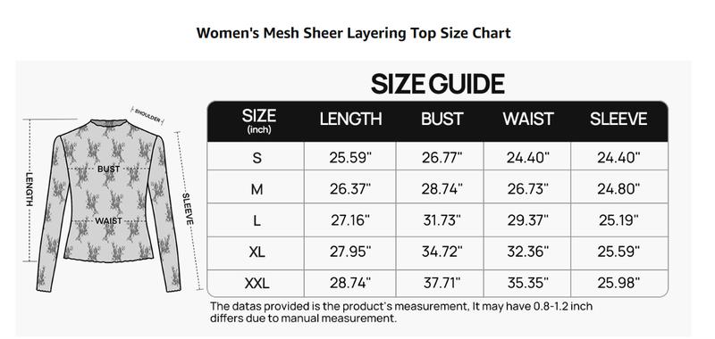 MEROKEETY Womens 2025 Lace Mesh Sheer Long Sleeve Top Sexy Y2k Mock Neck See Through Shirt Blouses