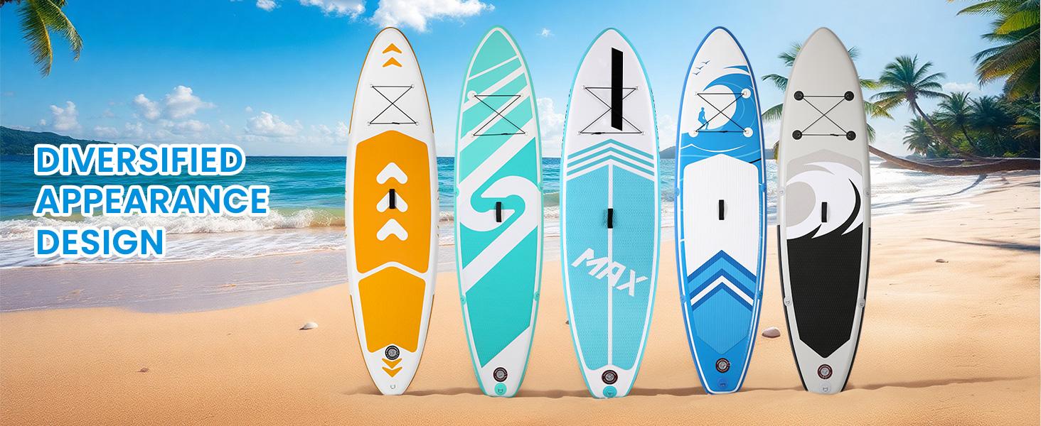 Inflatable Paddle Board Stand Up Paddle Board SUP Board 120"x30"x6" Ultra-Light (17LBS) For Summer Surfing, Orange Inflatable Paddle Board Stand Up Paddle Board SUP Board 120"x30"x6" Ultra-Light (17LBS) For Summer Surfing, Orange