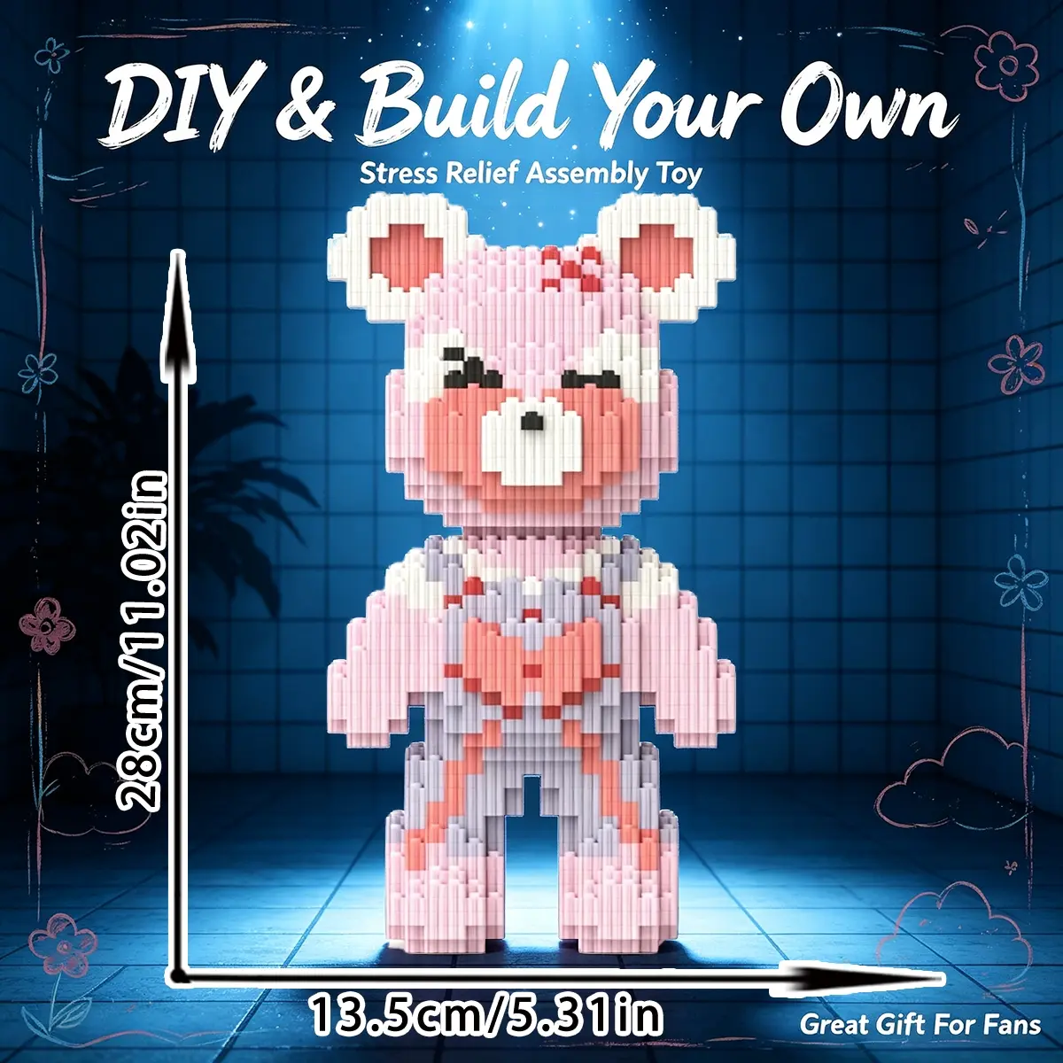 3D Puzzle Building Blocks, Home Office Decor, Party Decoration, Ideal Gift, Handmade Craft, Fine Carving, Lightweight Statue, Collectible Display
