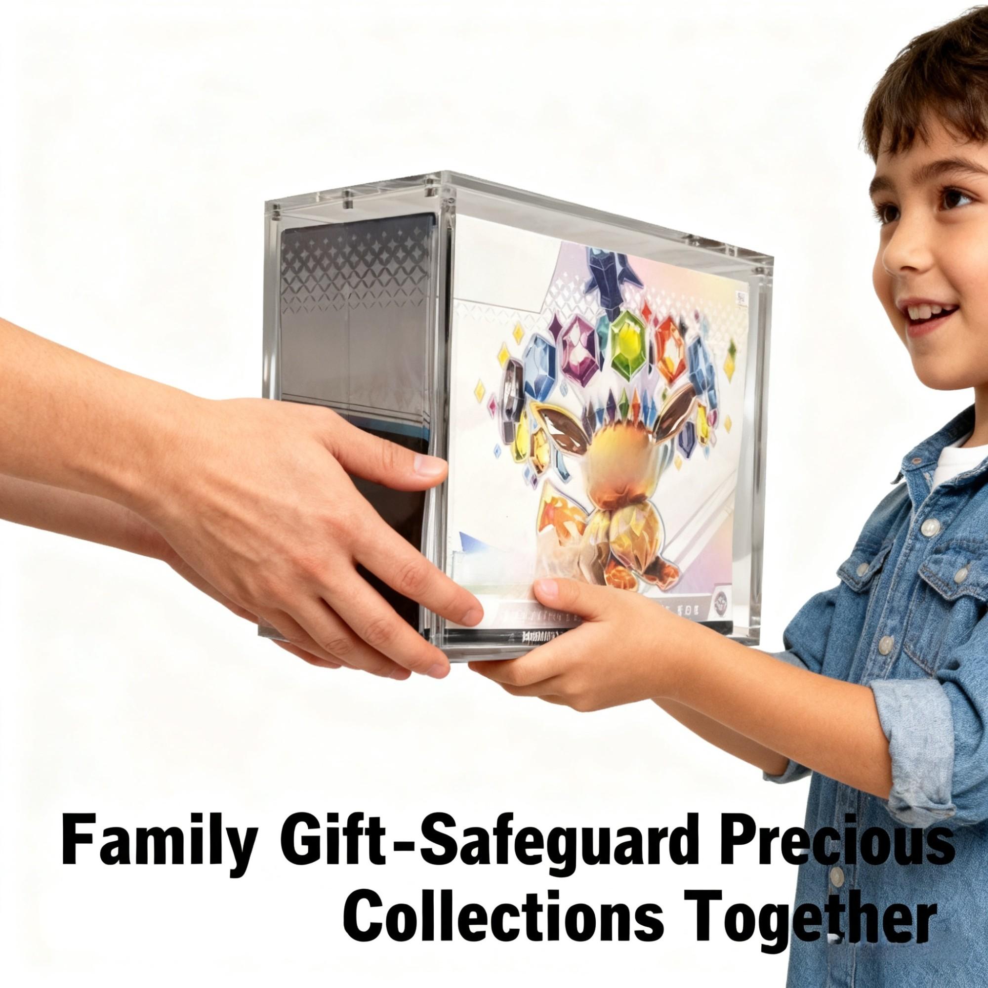 Pokémon Elite Trainer Box Display Case, Card Hobby Box, Stackable Storage Organizer, Durable Protection Design, Ideal for Collectors & Trainers