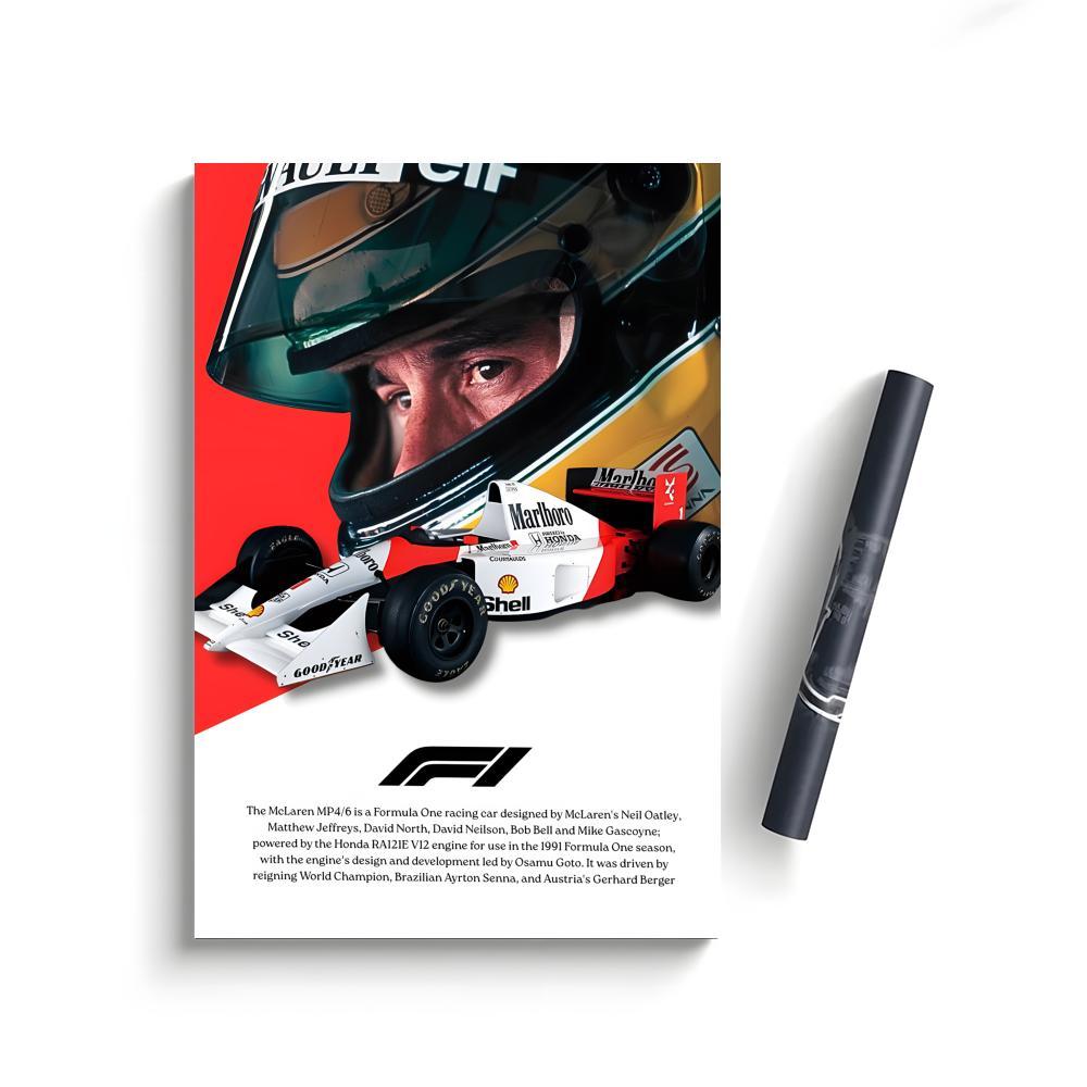 A-Ayrton S-Senna Classic Poster Bedroom Home Decor Art Poster Perfect Gift for Family and Friends