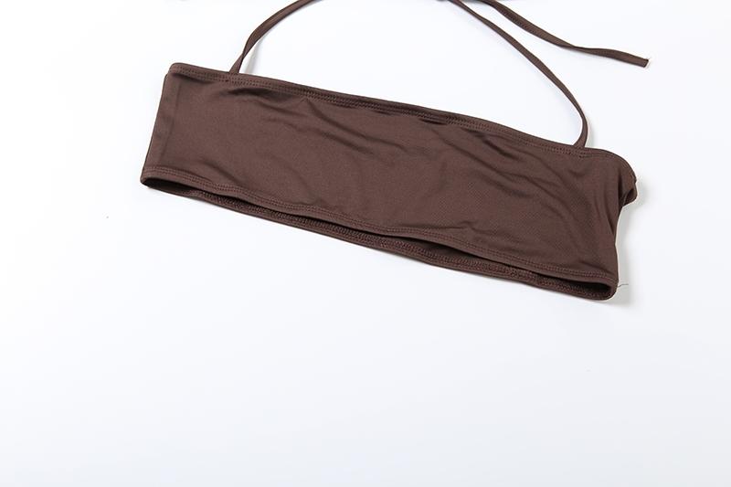 DOUCIU Trendy Personality High Street Hip Hop Cool Tight Sexy Hot Versatile Women'S Thin Solid Color Vest With Adjustable Drawstring Perforated Trousers Two-piece Set Stretchy Outfit Sets