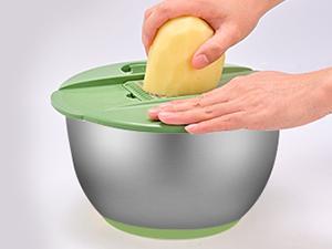 Susteas 5-in-1 Multifunctional Salad Spinner – Large Stainless Steel Chopper, Colander, Dehydrator, Drainer & Bowl – Versatile Kitchen Tool Durable Vegetable Slicer Fruit Vegetable Slicer Utensils