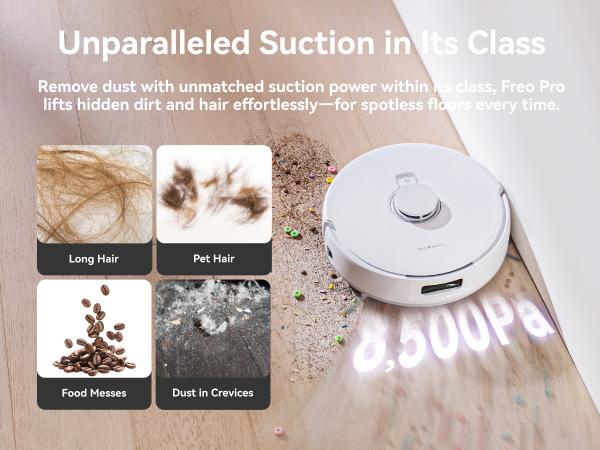 NARWAL Freo Pro Robot Vacuum and Mop Combo, Tangle Free Robot Mop, 8500Pa Powerful Suction, Self-Emptying, Auto Mop Washing, Auto Drying, Obstacle Avoidance, Ideal for Pet Hair and Hard Floor