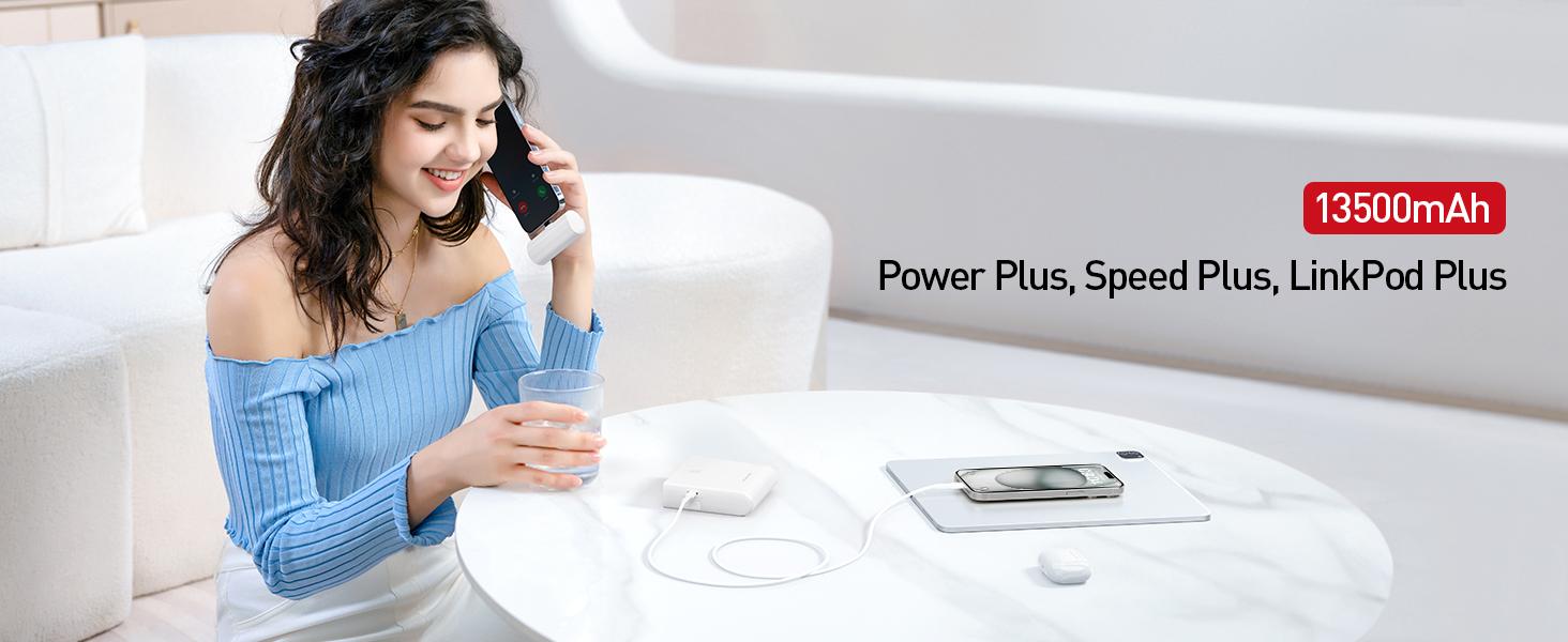 iWALK 13,500mAh 2-in-1 Power Bank with Detachable Mini Charger, Fast Charging, and Case-Friendly Design for iPhone17/16/15, iPad, Samsung, and More - Chargeable - Portable, Usb Battery Powered, Compact iWALK 13,500mAh 2-in-1 Power Bank with Detachable Mini Charger, Fast Charging, and Case-Friendly Design for iPhone17/16/15, iPad, Samsung, and More - Chargeable - Portable, Usb Battery Powered, Compact